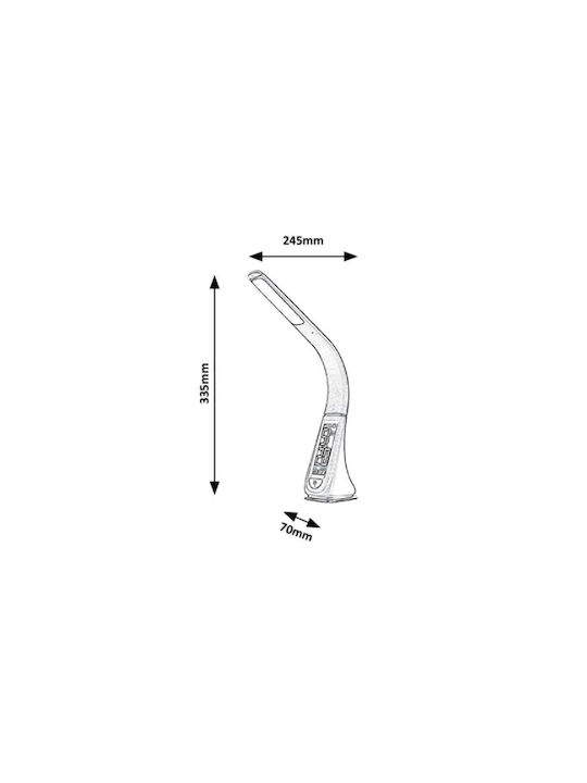 Rabalux Lionel LED Office Lamp with Foldable Arm in White Color