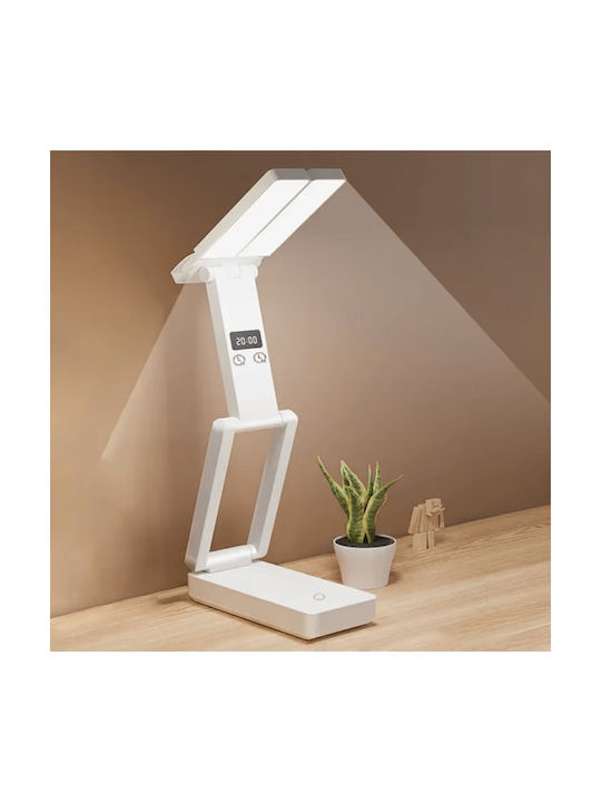 Rechargeable LED Office Lamp Foldable in White Color