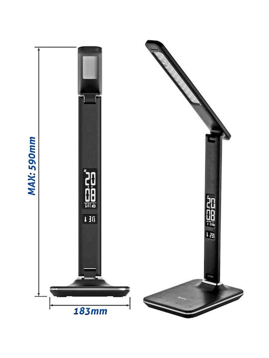 Avide ABLDL-OLC-6W-BL LED Schreibtischlampe faltbar in Schwarz Farbe