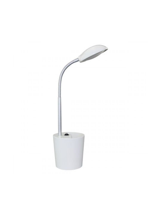 Spot Light LED Office Lamp with Flexible Arm in White Color