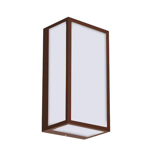 Fos me Wall-Mounted Outdoor Ceiling Light LED IP54 10W with Warm White Light 11x22x8.5εκ.