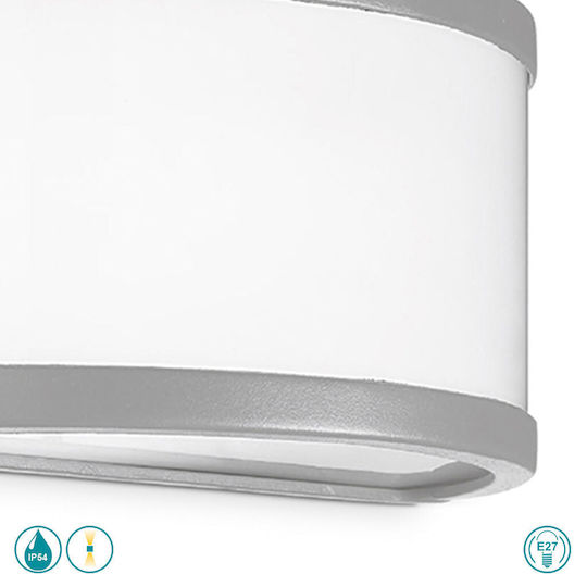 Gea Luce Wall-Mounted Outdoor Lighting White
