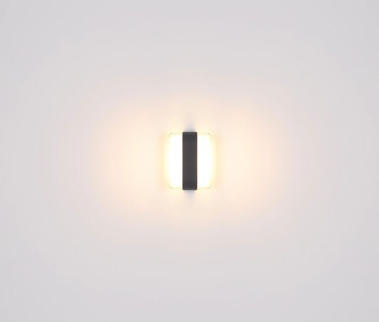 Globo Lighting Wall-Mounted Outdoor Ceiling Light LED IP54 12W with Warm White Light 16x12.5εκ.