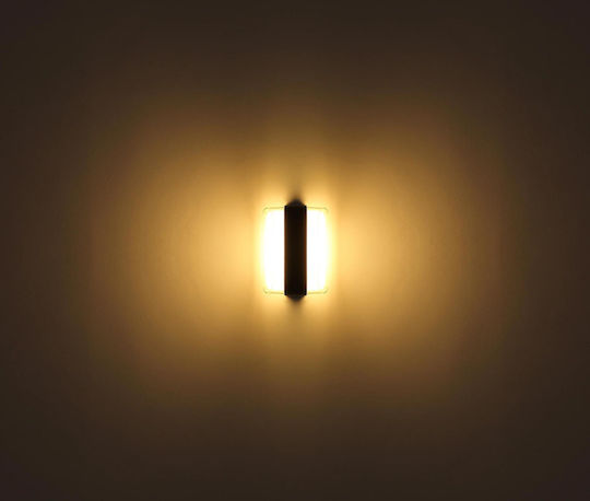 Globo Lighting Wall-Mounted Outdoor Ceiling Light LED IP54 12W with Warm White Light 16x12.5εκ.
