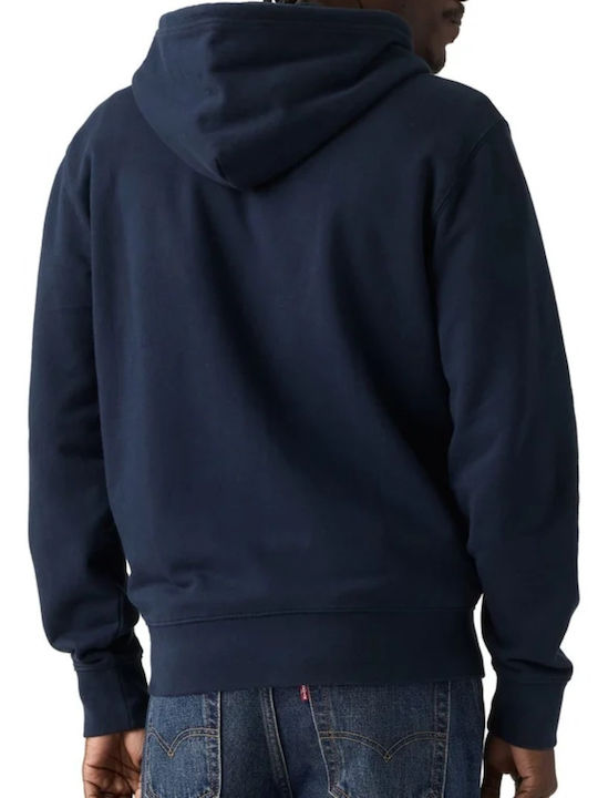 Original Original Ζακέτα με Κουκούλα Navy Blazer