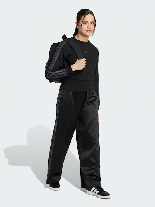 Παιδική Μπλούζα Μακρυμάνικη Black Junior Girl Satin