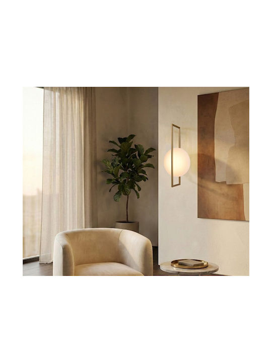 Luma Luma Wandleuchte mit Integrierter LED und Warmes Weiß Licht Gold 17cm