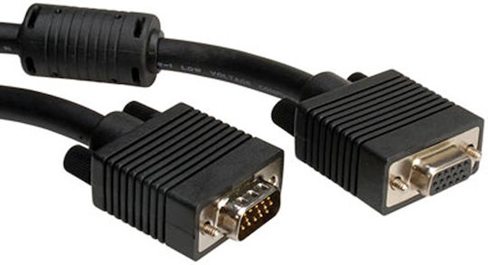 Roline VGA male to VGA female Black 6m Cable (11.04.5356)