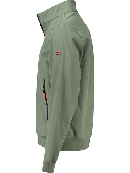 Winter Softshell Waterproof and Windproof Jacket Green