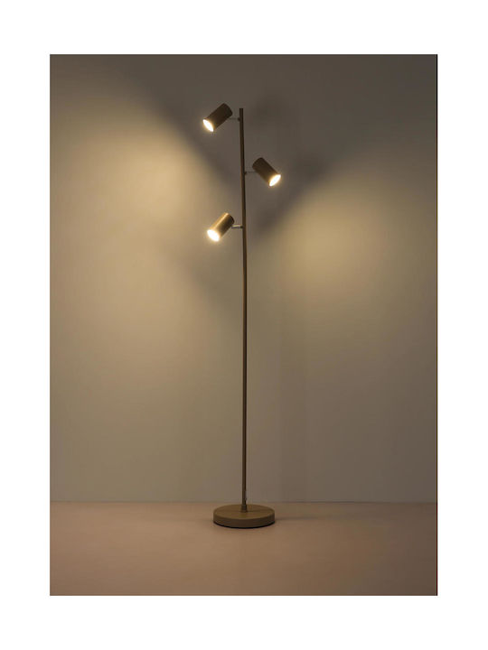 Globo Lighting Robby Floor Lamp Height 154cm Beige