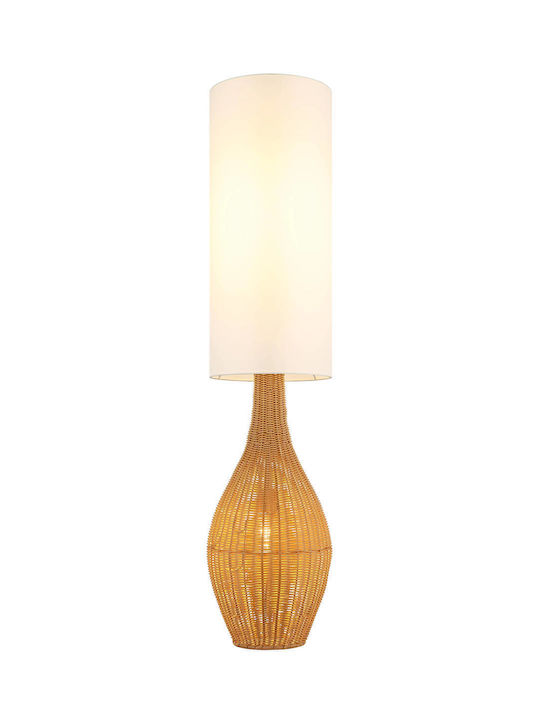Globo Lighting Floor Lamp H125cm with Lamp Bulb Base for E27 Brown