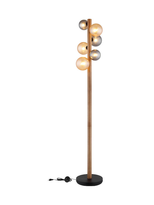 Globo Lighting Подова лампа В150см. с цокъл за крушка G9 Черна