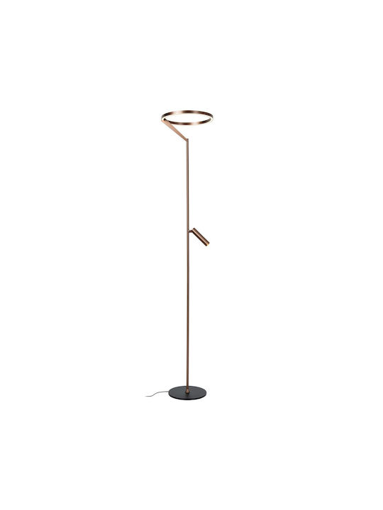 Lucide Lightning Applause Lampa de podea LED cu Lumină Alb Reglabil Maro