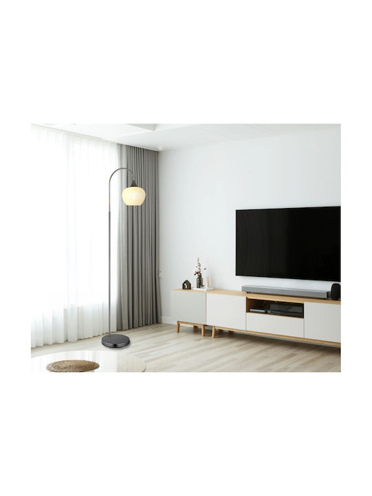 Globo Lighting Floor Lamp H150xW39cm. with Socket for Bulb E27 Transparent