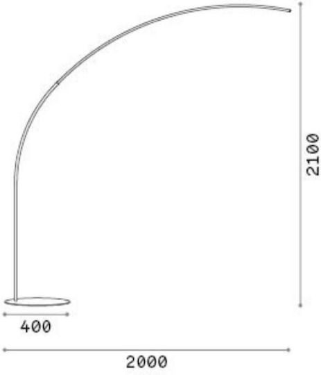 Ideal Lux Comet LED Lampă de Podea Î210cm. Negru Ideal Lux Comet LED Lampă de Podea Î210cm. Negru