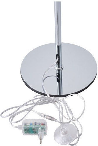 Eurolamp Perforato LED Φωτιστικό Δαπέδου Υ135xΜ35εκ. με Θερμό Λευκό Φως 1080lm Ασημί