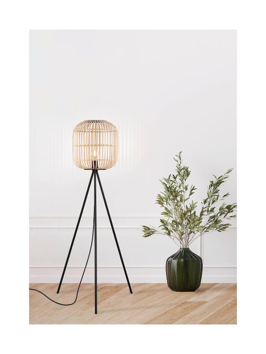 Eglo Bordesley Vintage Floor Lamp H139xW35cm. with Socket for Bulb E27 Black