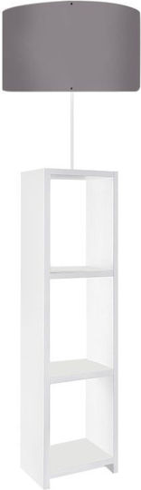 Megapap Loyd Stehleuchte H150xB38cm. mit Fassung für Lampe E27 Weiß