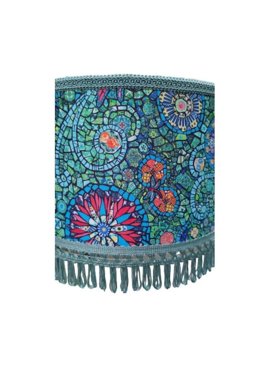 Oxygen Blue Vitr Lampa de podea Î155xL1.55cm. cu Soclu pentru Bec E27 Verde