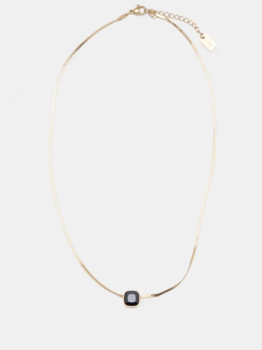 Luigi Luigi Halskette mit Schlange Design Schwarze