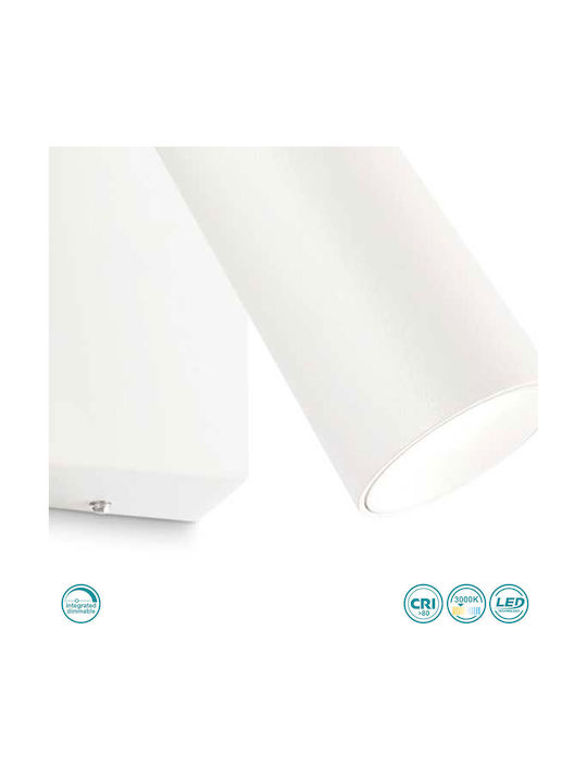 Ideal Lux Pipe Модерен Осветително тяло За стена с вграден LED 12.5x4x12.5см.