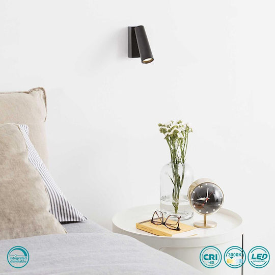 Ideal Lux Pipe Modern Lamp Wall with Integrated LED and Warm White Light 12.5x4x12.5cm