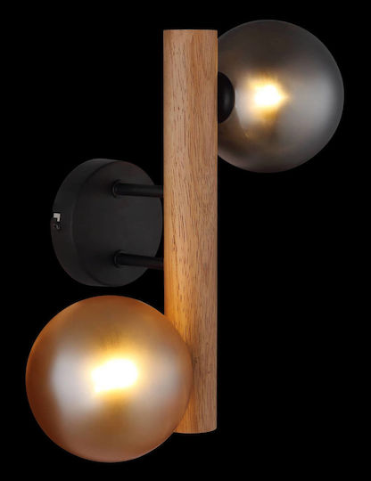 Globo Lighting Wandleuchte mit G9 Lampenbirnensockel Schwarz