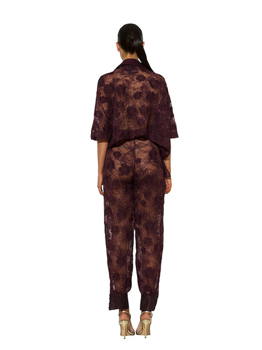 Damen Bolero Burgundisch