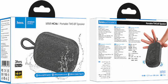 Hoco HC46 Bluetooth Колона 7W с Живот на Батерията до 3 Часа Сива
