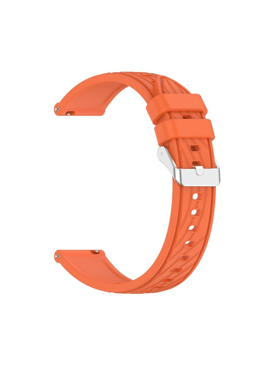Amazfit Gts 4 Mini Stripe Texture 20mm Silicone Watch Band Orange Amazfit Gts 4 Mini Stripe Texture 20mm Silicone Watch Band Orange