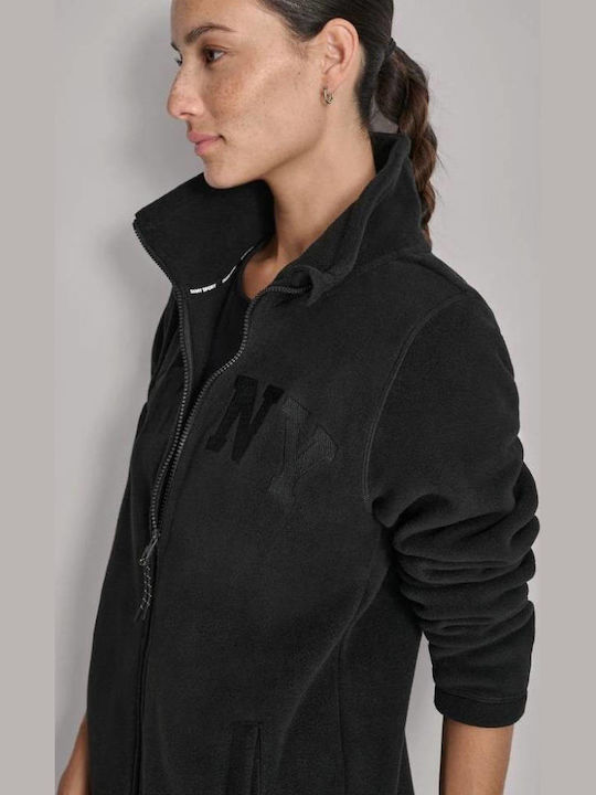 Damen Sweatshirt Jacke Schwarz