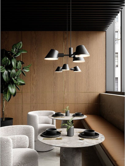 Nordlux Stay Hängelampe Schwarz Glocke mit Fassung E27 60x12x300cm.