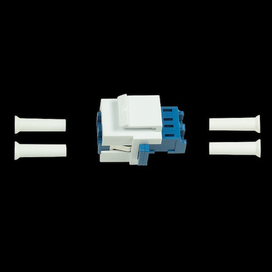 LogiLink NK0030 Keystone Module Insert LC MM Duplex NK0030 Adaptor de fibră optică White/Blue