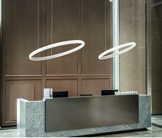 Ideal Lux Pendant Light Pink 40x40x218cm Ideal Lux Pendant Light Pink 40x40x218cm