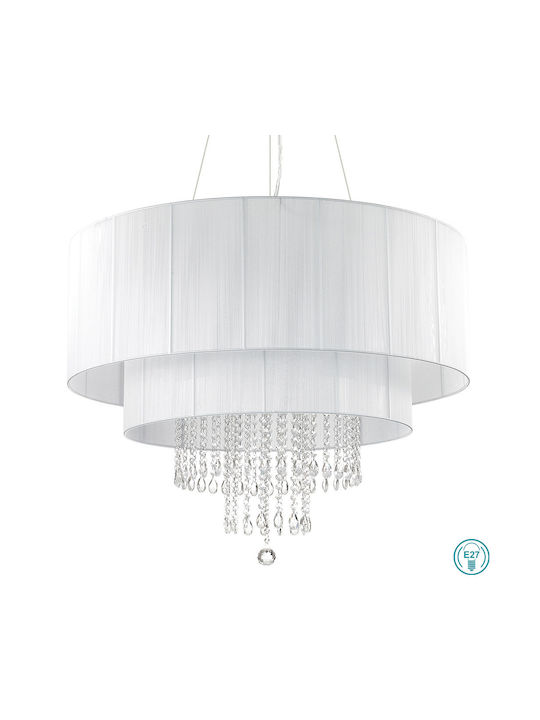 Ideal Lux Opera Πολυέλαιος 10xE27 με Καπέλα Λευκός 165011