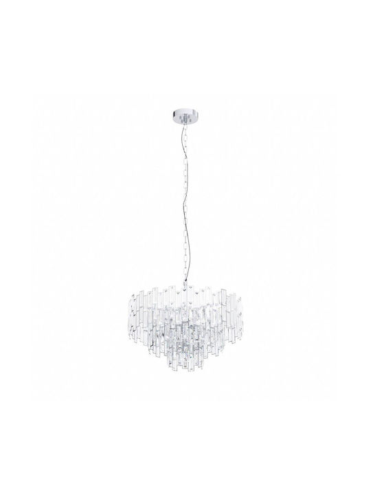 Eglo Calmeilles 1 Kronleuchter 10xE14 Ø63cm mit Kristallen Transparent 39626