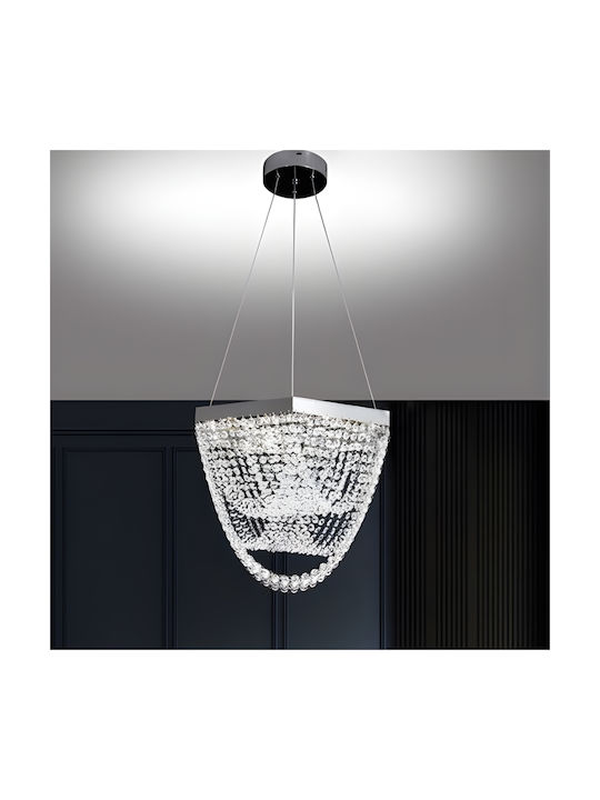 Chandelier with Crystals LED Silver 302000