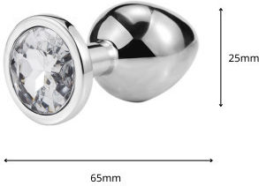 Steel Plug Anal Mic Argintiu