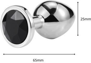 Steel Anal Plug Klein Schwarze