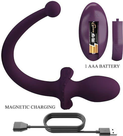 Pretty Love Anal Plug mit Kabelloser Funktion und Vibration Lila