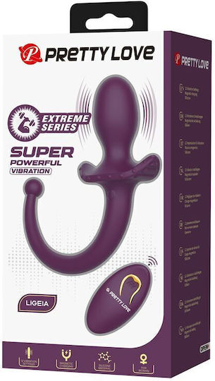 Pretty Love Anal Plug mit Kabelloser Funktion und Vibration Lila