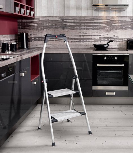 Hailo Aluminium-Leiter mit 3 Stufen