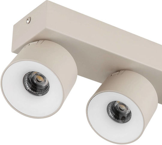 Globo Lighting LED Warmes Weiß Decken- und Wandleuchte in Beiger Farbe