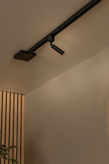 Lucide Lightning Μονό Σποτ με Ντουί G9 σε Μαύρο Χρώμα