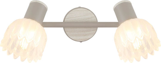 Globo Lighting Двойно Спот с Цокъл E14 в Бежов Цвят