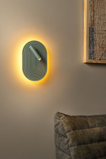 Lucide Lightning Carmino Single Built-In Led Warm White Spot in Green Colour