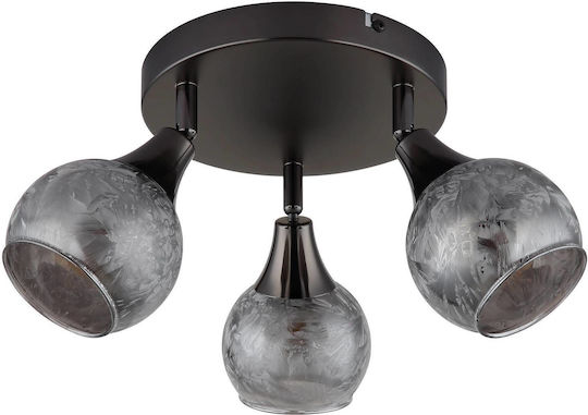 Globo Lighting Тройно Спот с Цокъл E14 в Сив Цвят Globo Lighting Тройно Спот с Цокъл E14 в Сив Цвят