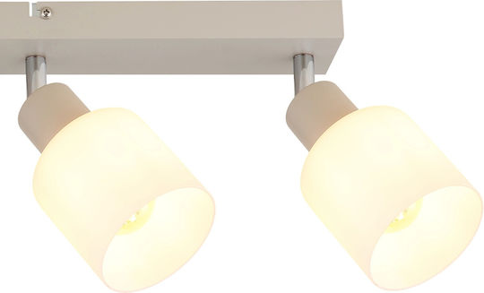 Globo Lighting Σποτ με 4 Φώτα και με Ντουί E14 σε Μπεζ Χρώμα