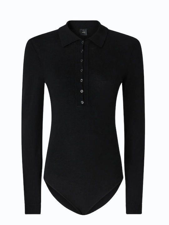 Women's Bodysuit Top Ajaccio Black Pinko
