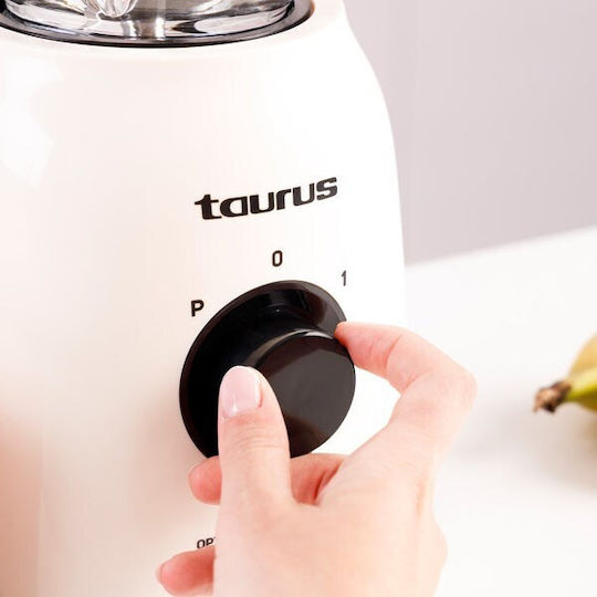 Taurus Optima Vintage Μπλέντερ με Γυάλινη Κανάτα 1.8 lt 1500W Cream